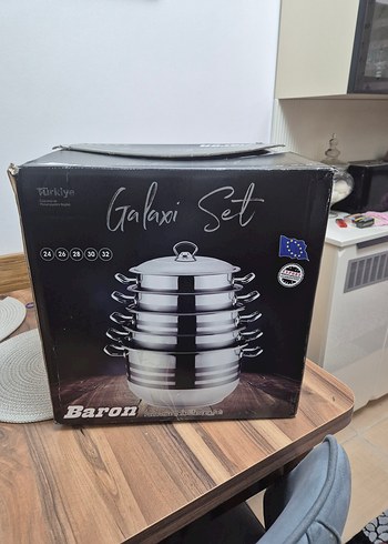 Baron Galaxi 5 Parça Çelik Tencere Seti - Görsel 2