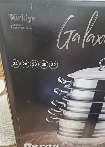 Baron Galaxi 5 Parça Çelik Tencere Seti - Görsel 4