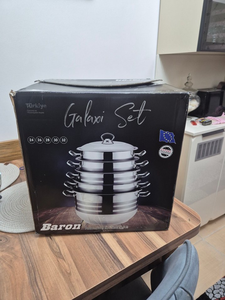 Baron Galaxi 5 Parça Çelik Tencere Seti - Görsel 2