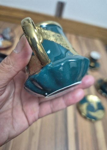 Gezer 6'lı Yeşil Kahve Fincan Takımı - Görsel 7