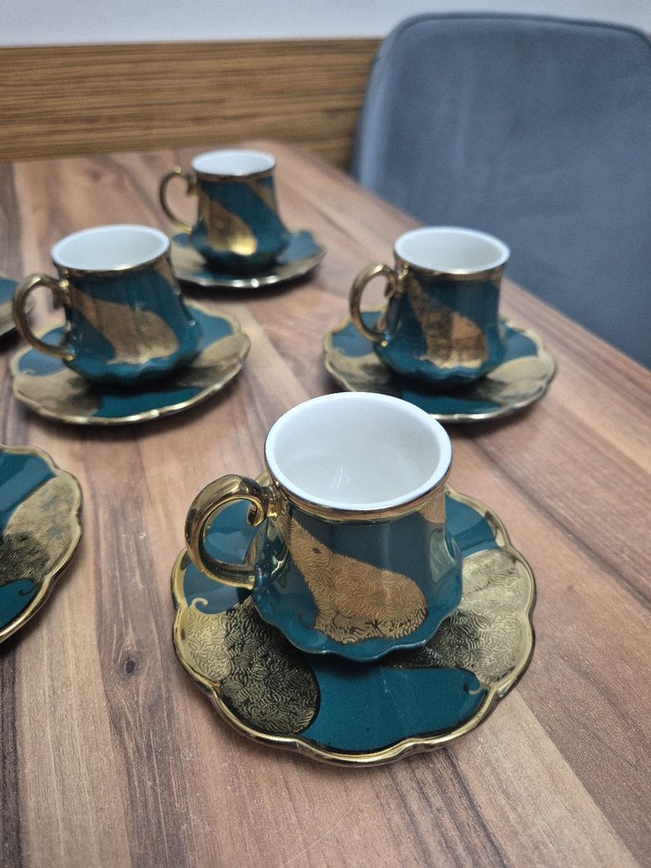 Gezer 6'lı Yeşil Kahve Fincan Takımı - Görsel 5