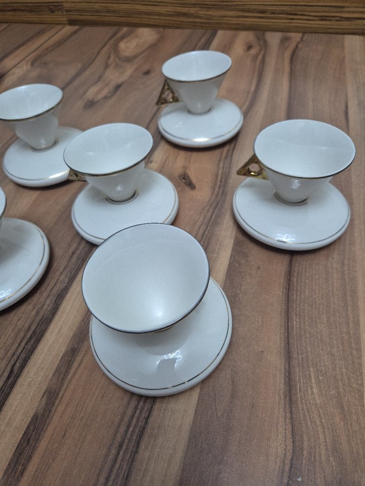 Gezer 6'lı Gold Kahve Fincanı Seti - Görsel 5