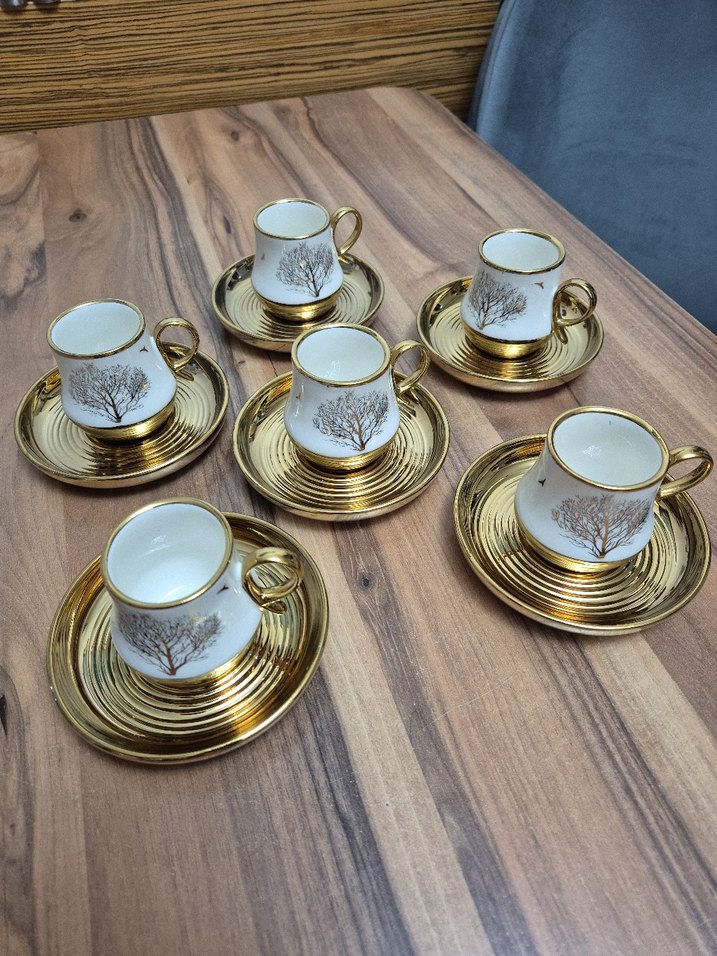 Lavin  6'lı Hayat Ağaçlı Kahve Fincan Seti - Görsel 2