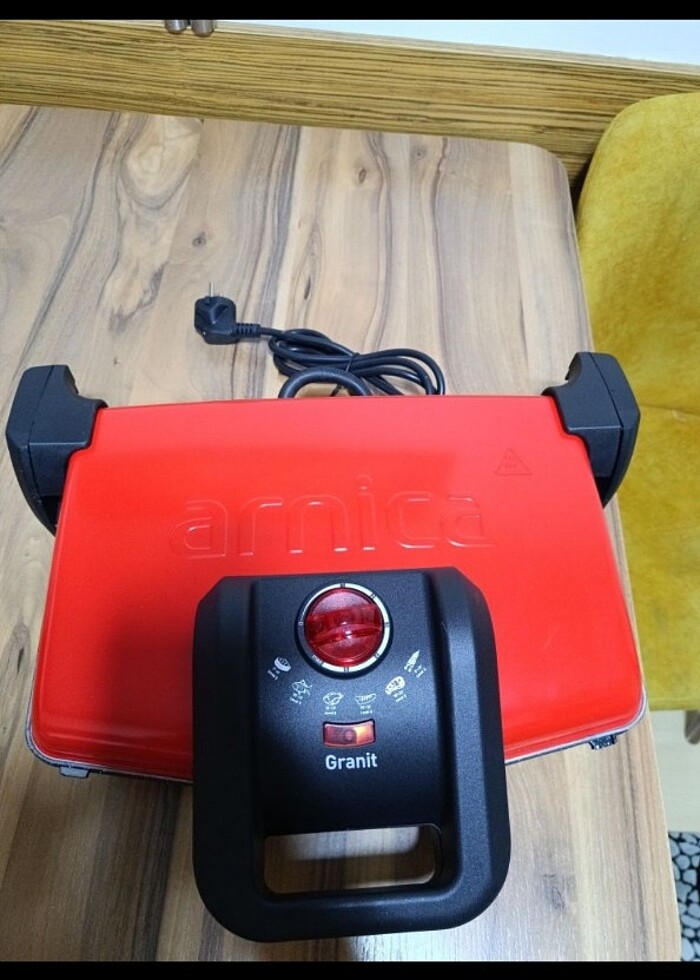 Arnica Ayvalık Granit Izgaralı Tost Makinesi  - Görsel 5