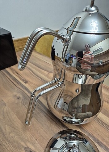 Lines Şahmeran Mega Boy Çelik Çaydanlık Takımı - Görsel 4