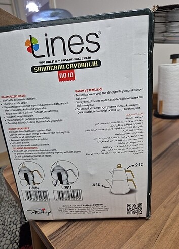 Lines Şahmeran Mega Boy Çelik Çaydanlık Takımı - Görsel 7