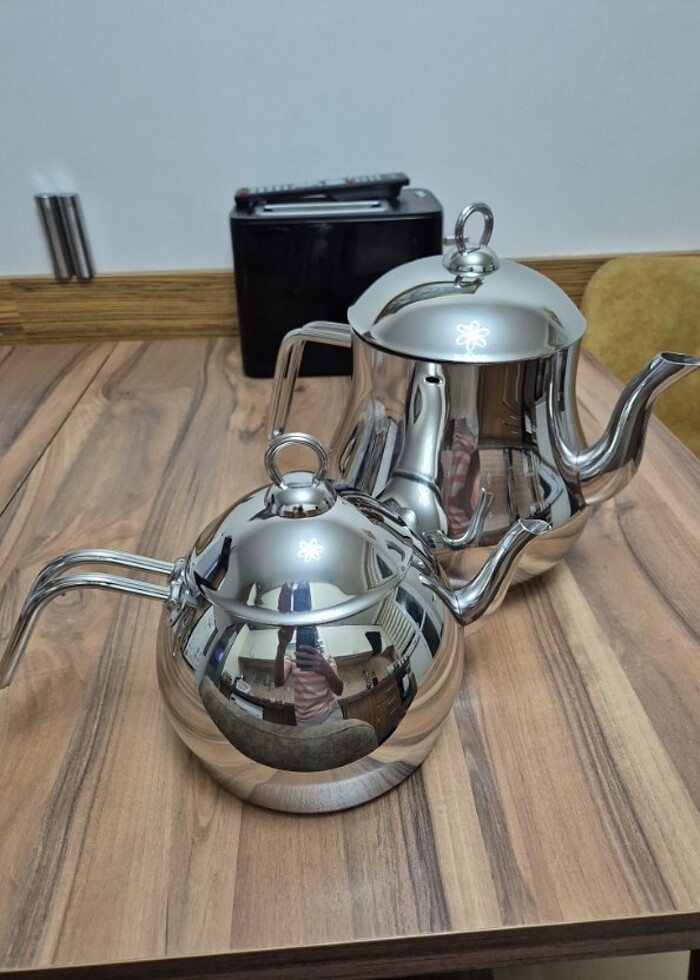 Lines Şahmeran Mega Boy Çelik Çaydanlık Takımı  - Görsel 3