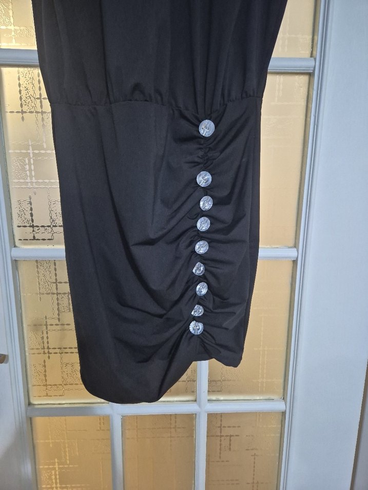 Bayan Parlak Taşlı Kısa Şık Abiye Elbise - Görsel 5