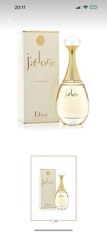Jadore kadın parfüm