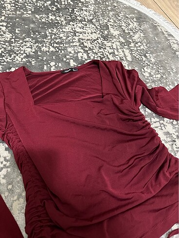 s Beden bordo Renk Trendyolmilla bluz