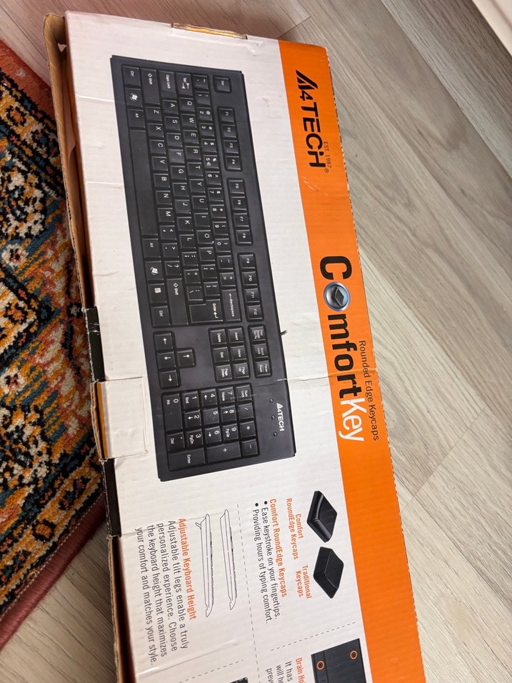 A4TECH ComfortKey Siyah Kablolu Klavye - Görsel 2