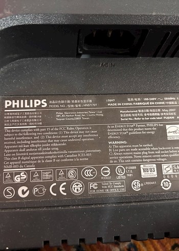 PHILIPS Siyah Monitör - Görsel 7