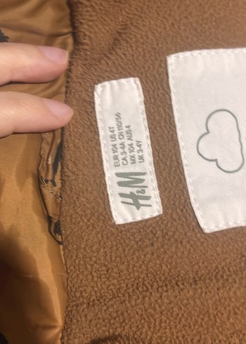 Kahverengi Kürklü Baskılı Erkek Çocuk Mont - Görsel 2