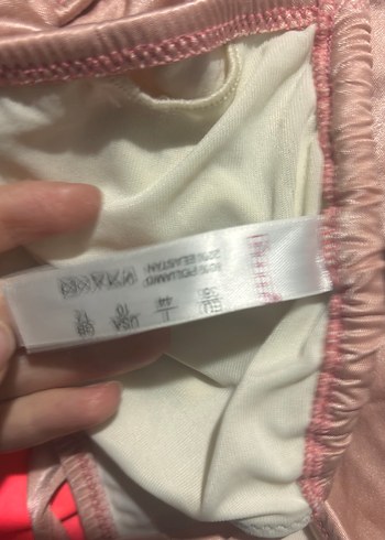 Düğmeli Pembe Mini Bikini Üstü - Görsel 3