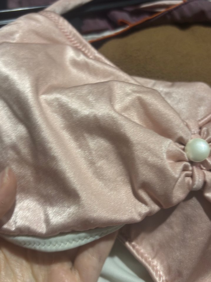 Düğmeli Pembe Mini Bikini Üstü - Görsel 2