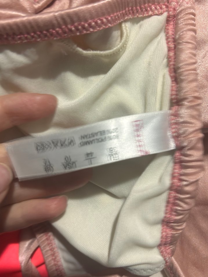 Düğmeli Pembe Mini Bikini Üstü - Görsel 3