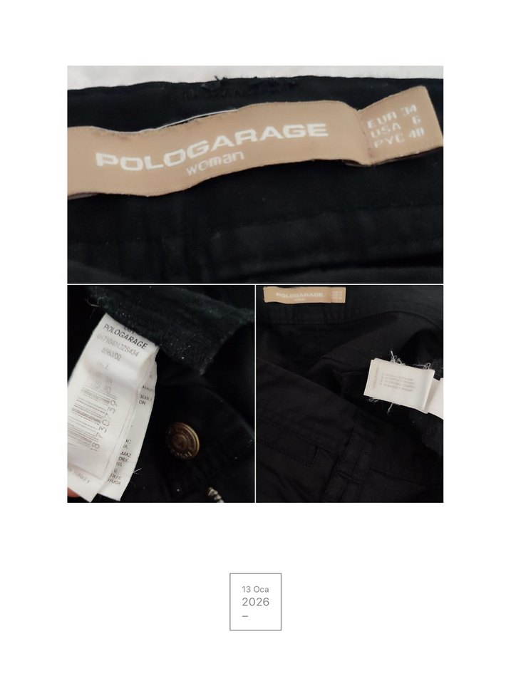 Siyah Polo garage pantalon - Görsel 4