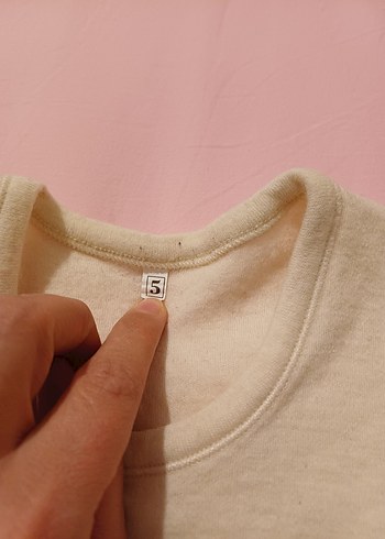 Krem yün Çocuk Atleti.#Has yün,#yün Çocuk atleti.2'li fiyatıdır - Görsel 6