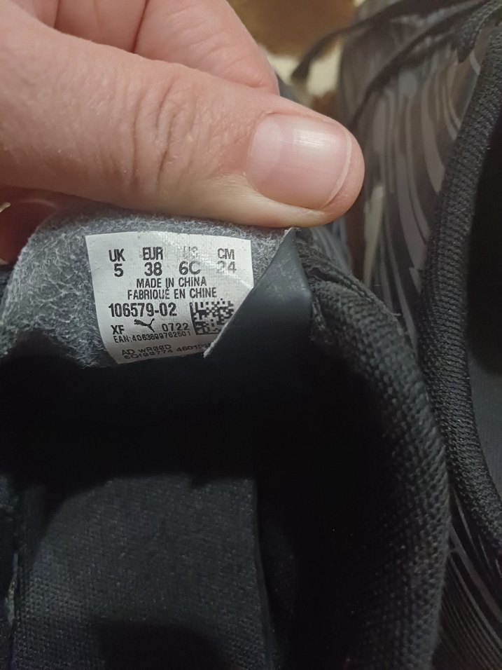 Siyah Zebra Desenli Erkek çocuk Futbol Ayakkabısı# Puma#krampon - Görsel 4