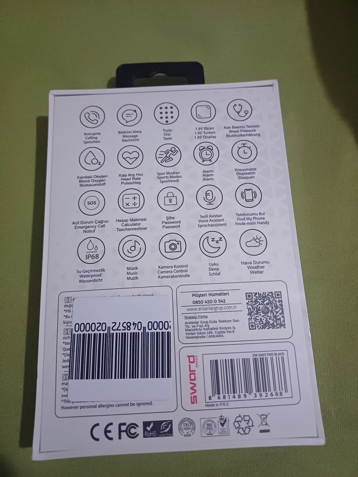 Sword SWS5GT PRO Bluetooth Akıllı Saat - Görsel 2