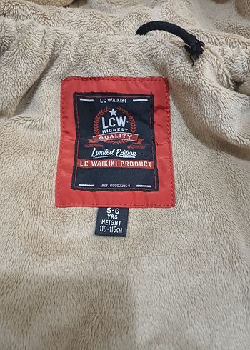 Kırmızı Kapüşonlu Düğmeli Erkek Çocuk Mont - Görsel 6