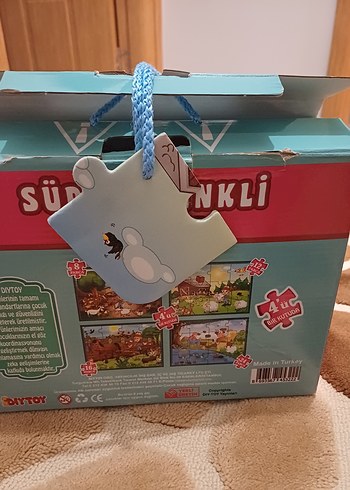 Süper Renkli Çiftlik Temalı Çocuk Puzzle - Görsel 2