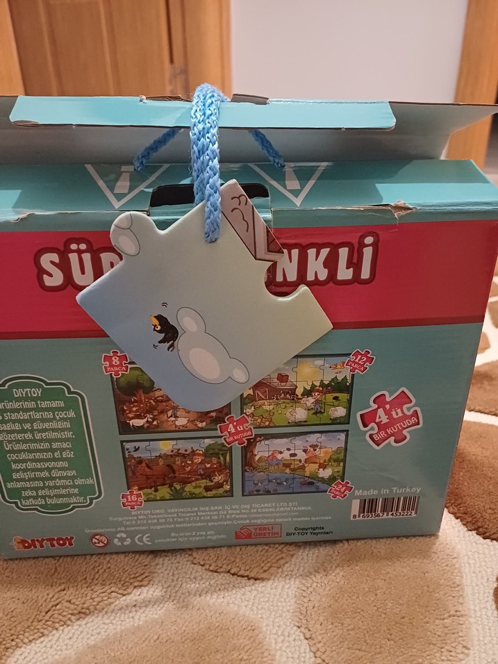 Süper Renkli Çiftlik Temalı Çocuk Puzzle - Görsel 2