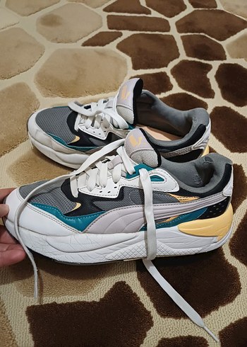 Puma Puma Gri Yılan Desenli Spor Sneakers