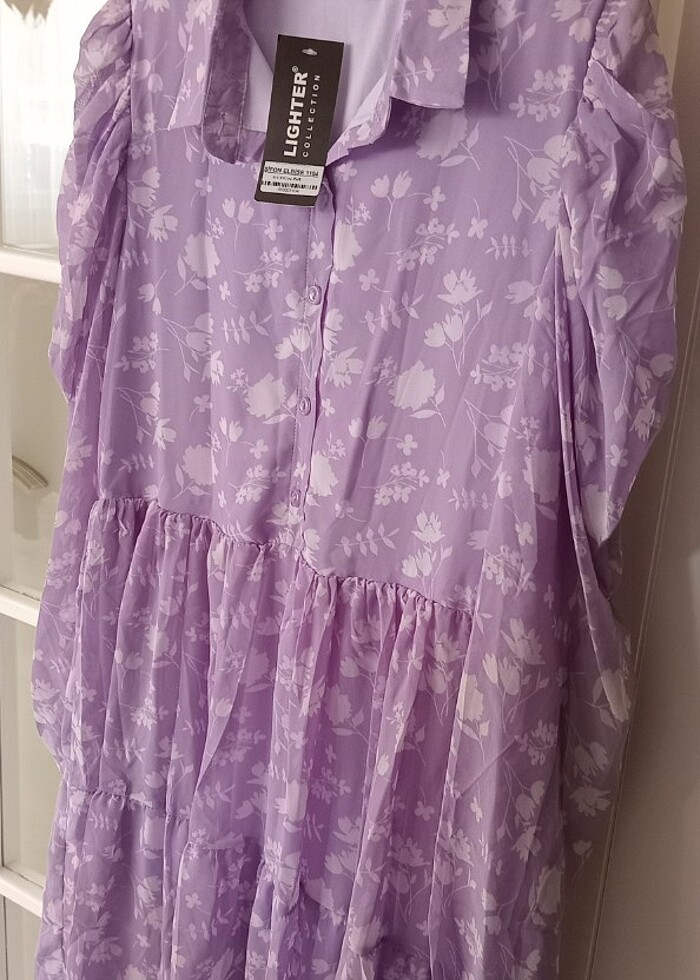 SON FİATTIR ŞİFON ELBİSE - Görsel 3