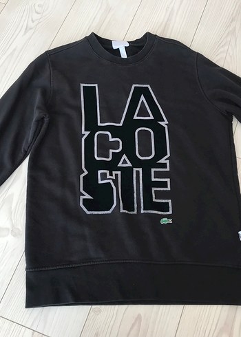 Antrasit Lacoste Baskılı Sweatshirt