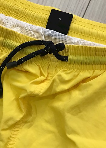 Erkek SarıBeli Bağcıklı Deniz Şortu - Görsel 3