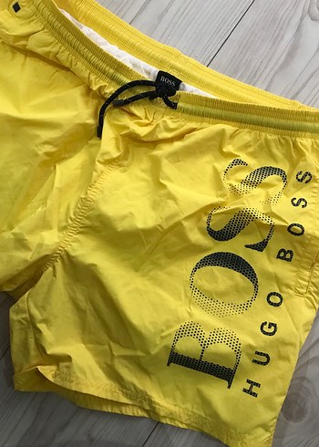 Erkek SarıBeli Bağcıklı Deniz Şortu - Görsel 2