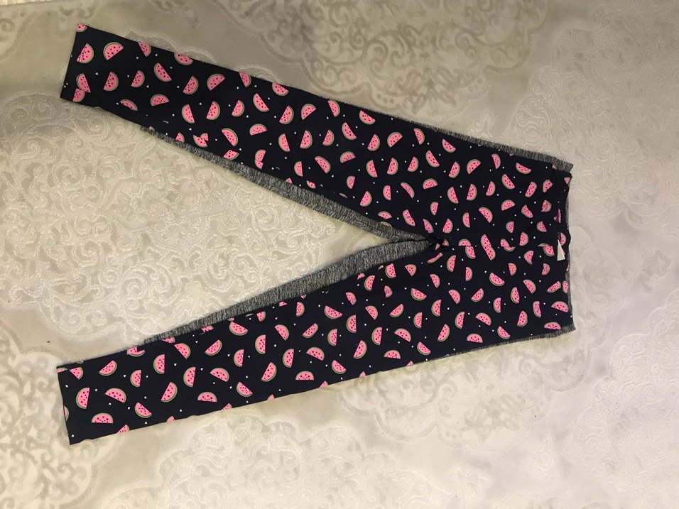 Kız Çocuk Gri ve Desenli Tayt Seti - Görsel 5