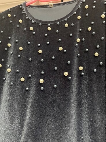 Kadife uzun elbise - Görsel 3