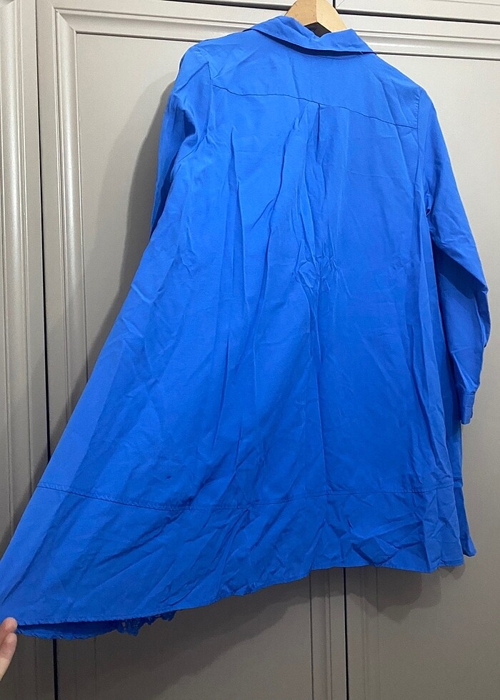 Saks mavi gömlek - Görsel 3