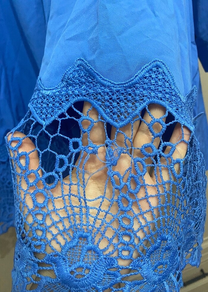 Saks mavi gömlek - Görsel 5