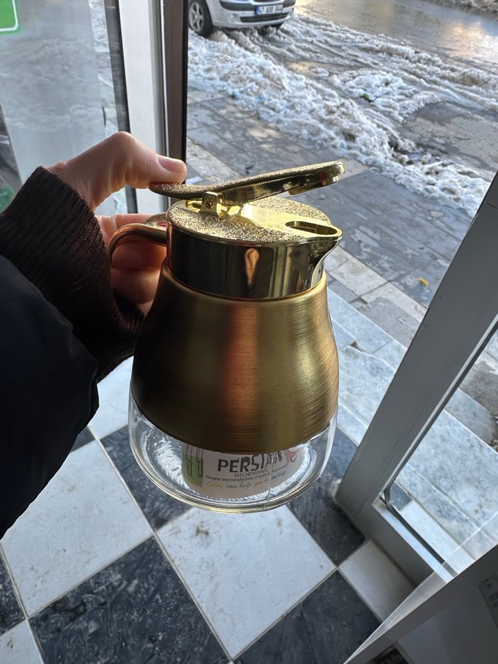 Parlak Altın Renkli PERSIAN Demlik - Görsel 2