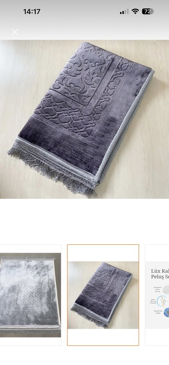 Gri İşlemeli Geleneksel Halı - Görsel 2