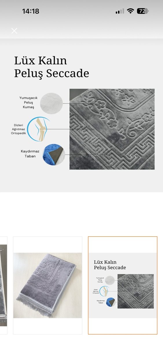 Gri İşlemeli Geleneksel Halı - Görsel 3