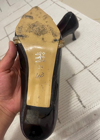 40 Beden siyah Renk Diger Siyah Yılan Desenli Stiletto Kadın Ayakkabı