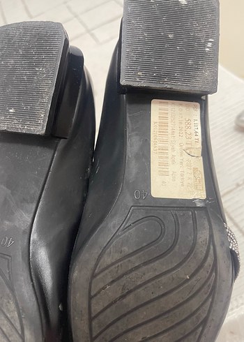 40 Beden Klasik Siyah Stiletto Topuklu Kadın Ayakkabı