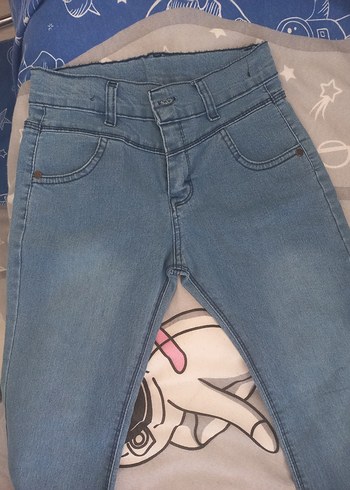 12-13 Yaş Beden Bol Kesim Midi Denim Pantolon