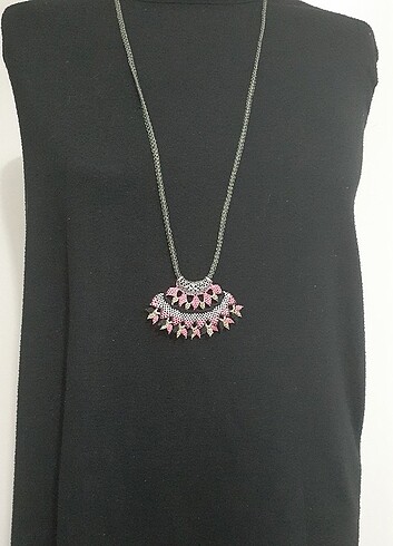 İğne oyasi kolye - Görsel 5