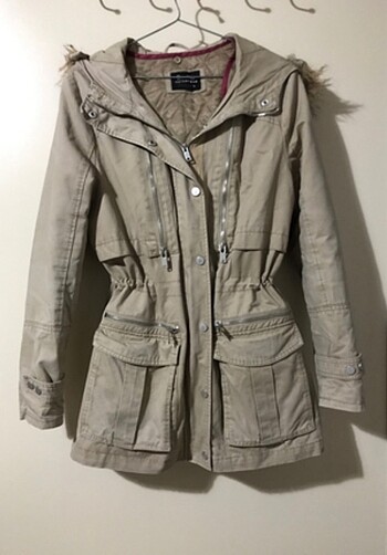 l Beden camel Renk Bershka parka/mont