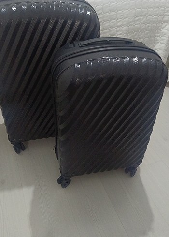 Diger Siyah Zebra Desenli Erkek Valiz