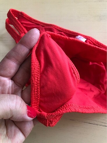 38 Beden kırmızı Renk Penti Bikini altı kırmızı/nar çiçeği rengi