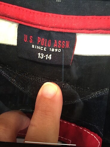 13-14 Yaş Beden bordo Renk U.S Polo Assn.pamuklu unisex tişört
