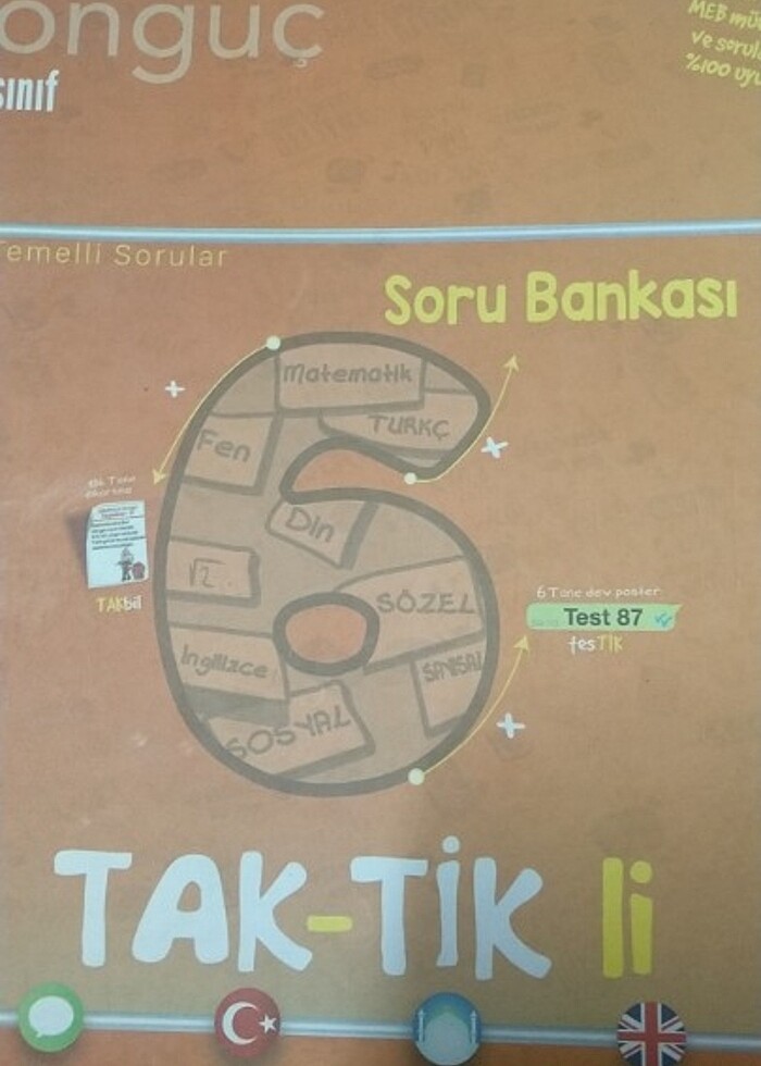 6. Sınıf Tonguç taktili soru bankası - Görsel 3