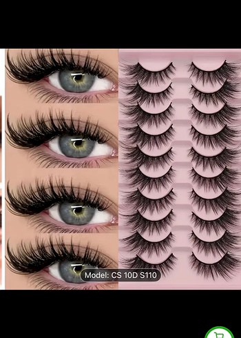 10LU TAKMA KİRPİK SETİ - Görsel 2