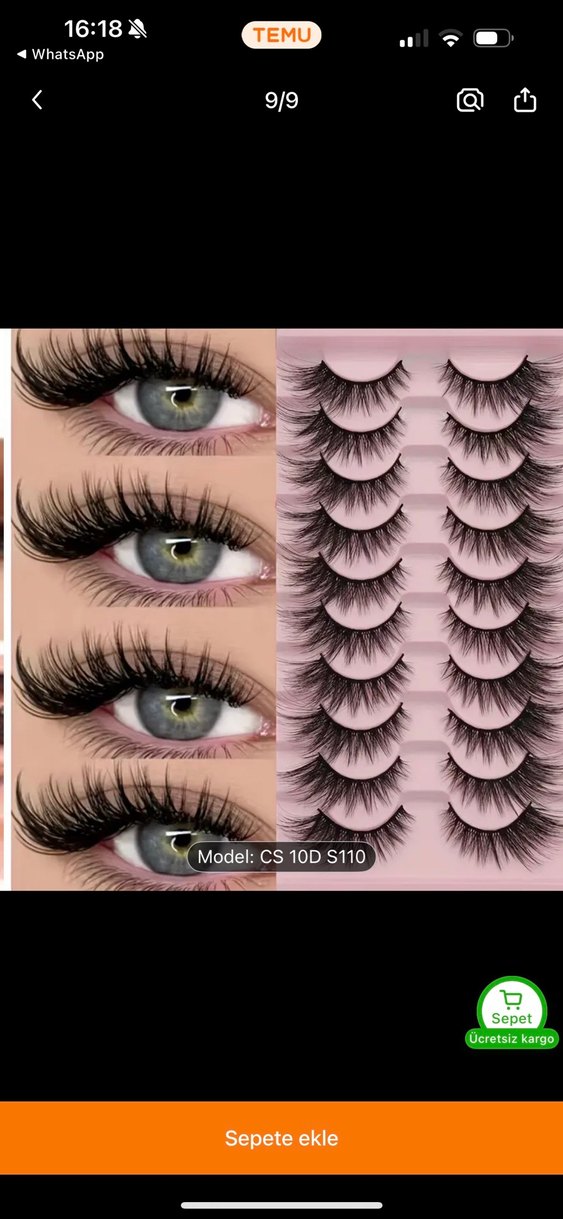 10LU TAKMA KİRPİK SETİ - Görsel 2